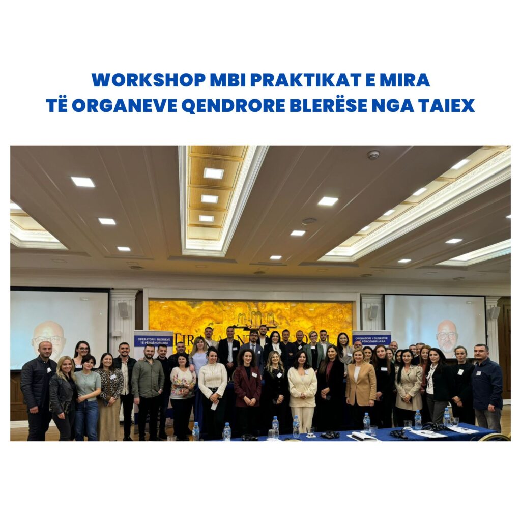 Workshop mbi praktikat e mira të organeve qendrore blerëse nga TAIEX